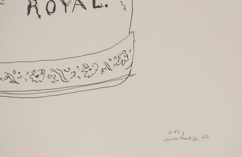 Henri MATISSE : Vase à tabac, Lithographie originale (photo de détail 2) - Crédit photo : Galerie Art.Paris