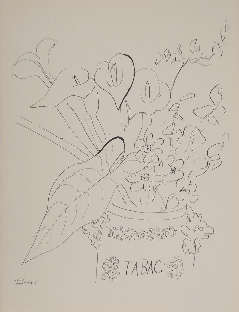 Henri MATISSE : Bouquet de printemps, Lithographie originale (vue générale) - Crédit photo : Galerie Art.Paris