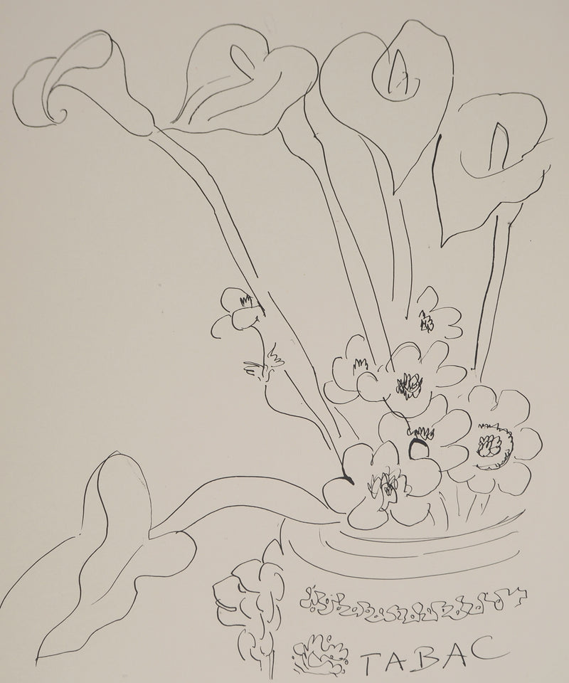 Henri MATISSE : Composition florale, Lithographie originale (photo de détail 3) - Crédit photo : Galerie Art.Paris