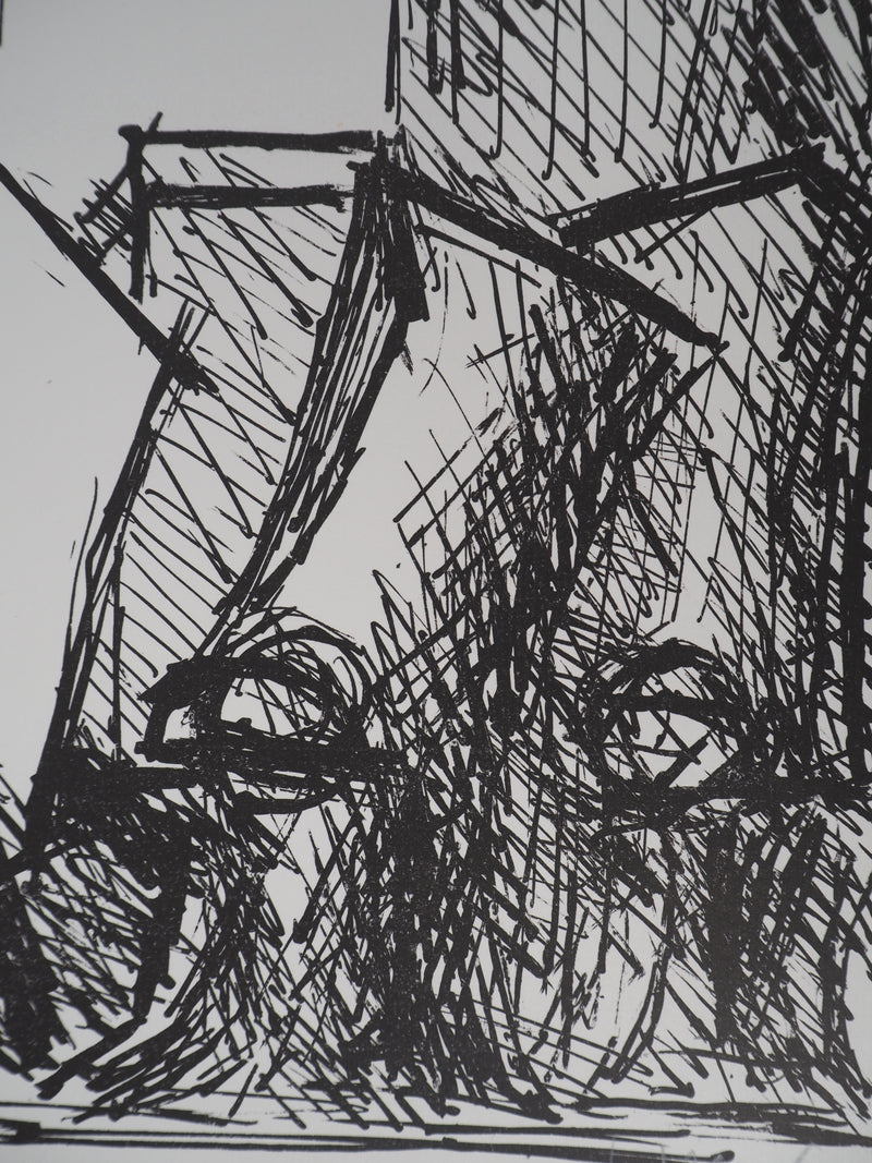Fritz WOTRUBA : Bâtiment, Lithographie originale (photo de détail 6) - Crédit photo : Galerie Art.Paris