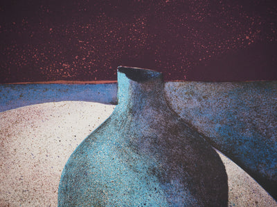 AF Claude GAVEAU, Still life with vase, Original signed lithograph