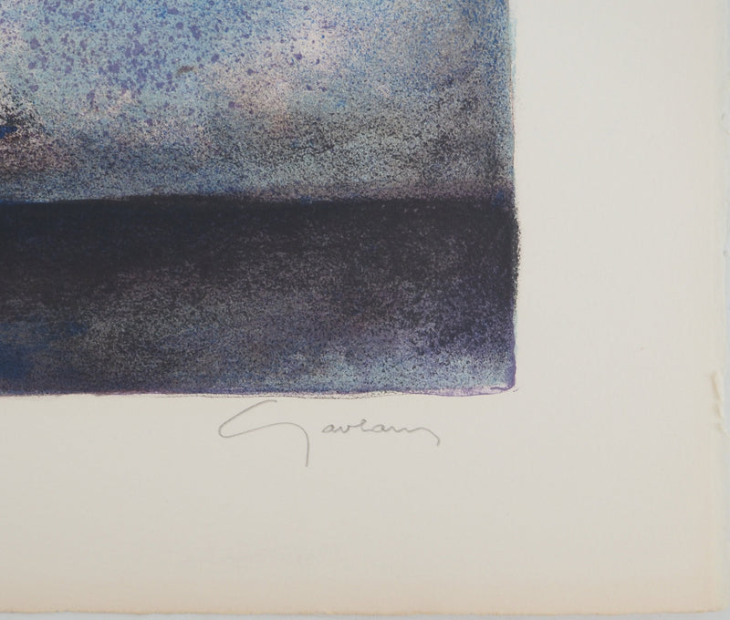AF Claude GAVEAU, Still life with vase, Original signed lithograph