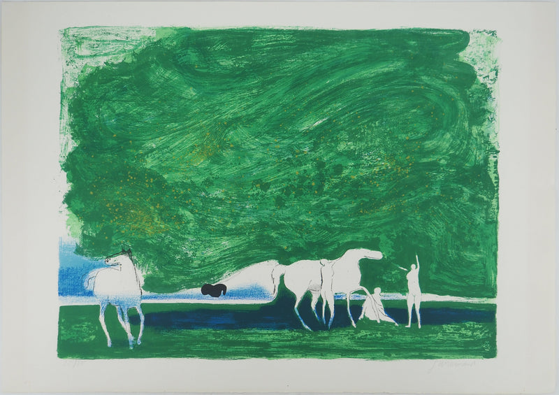 Paul GUIRAMAND: Adam and Eve, Original signed lithograph