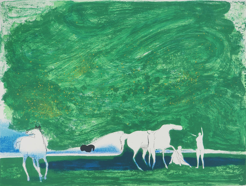 Paul GUIRAMAND: Adam and Eve, Original signed lithograph