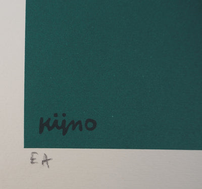 Ladislas KIJNO : Balise pour Angela Davis (vert), C., Lithographie originale (photo de détail 7) - Crédit photo : Galerie Art.Paris