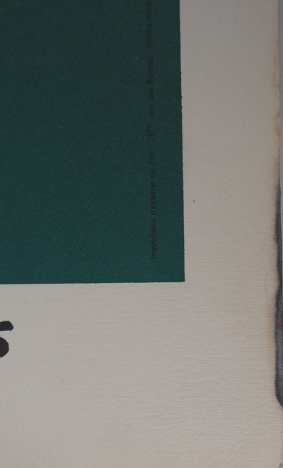 Ladislas KIJNO : Balise pour Angela Davis (vert), C., Lithographie originale (photo de détail 8) - Crédit photo : Galerie Art.Paris