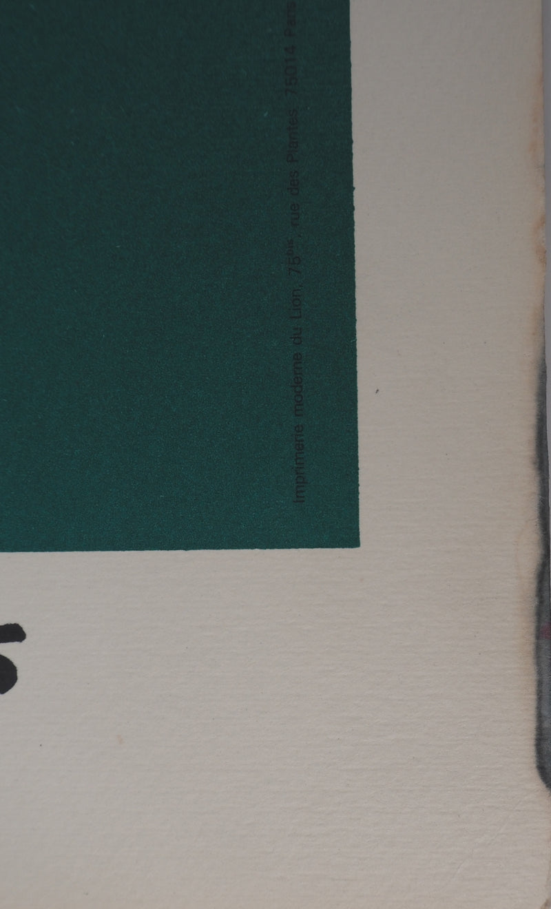Ladislas KIJNO : Balise pour Angela Davis (vert), C., Lithographie originale (photo de détail 8) - Crédit photo : Galerie Art.Paris