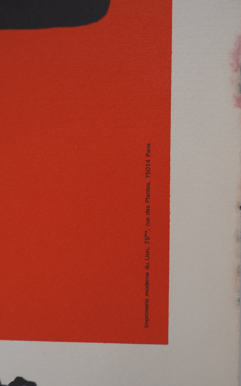 Ladislas KIJNO : Balise pour Angela Davis (rouge),, Lithographie originale (photo de détail 8) - Crédit photo : Galerie Art.Paris
