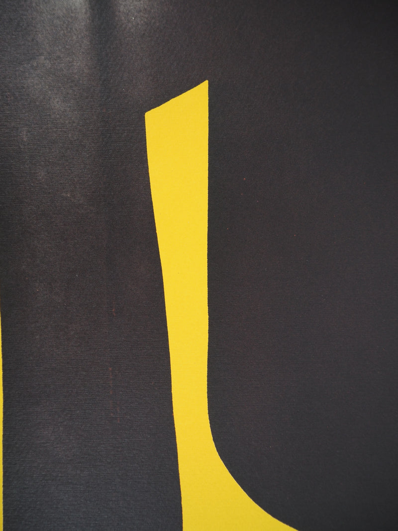 Ladislas KIJNO : Balise pour Angela Davis (jaune),, Lithographie originale (photo de détail 5) - Crédit photo : Galerie Art.Paris