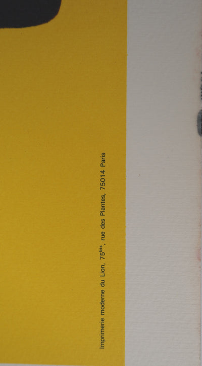 Ladislas KIJNO : Balise pour Angela Davis (jaune),, Lithographie originale (photo de détail 8) - Crédit photo : Galerie Art.Paris