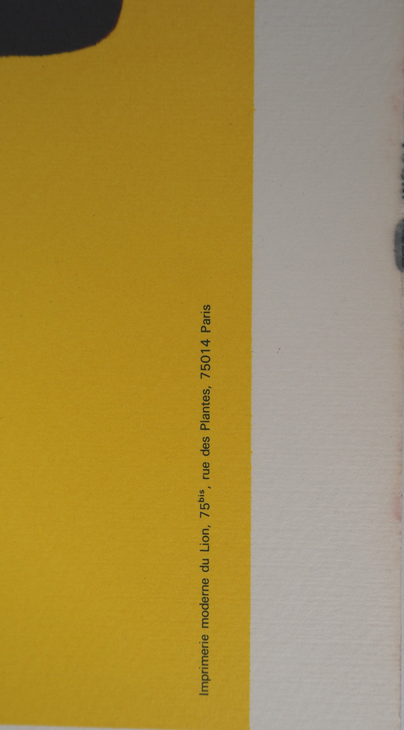 Ladislas KIJNO : Balise pour Angela Davis (jaune),, Lithographie originale (photo de détail 8) - Crédit photo : Galerie Art.Paris