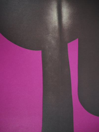 Ladislas KIJNO : Balise pour Angela Davis (violet), C., Lithographie originale (photo de détail 3) - Crédit photo : Galerie Art.Paris