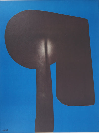 Ladislas KIJNO : Balise pour Angela Davis (bleu), C., Lithographie originale (photo de détail 3) - Crédit photo : Galerie Art.Paris