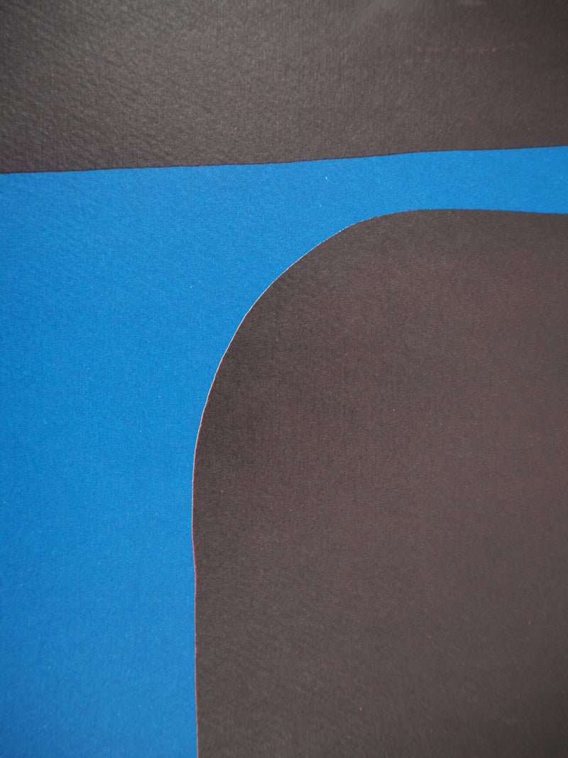 Ladislas KIJNO : Balise pour Angela Davis (bleu), C., Lithographie originale (photo de détail 6) - Crédit photo : Galerie Art.Paris