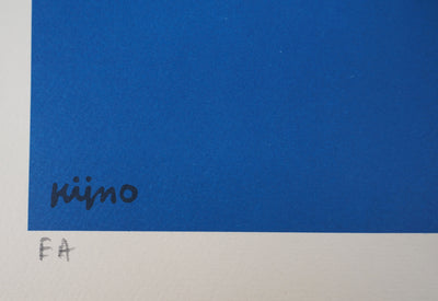 Ladislas KIJNO : Balise pour Angela Davis (bleu), C., Lithographie originale (photo de détail 7) - Crédit photo : Galerie Art.Paris