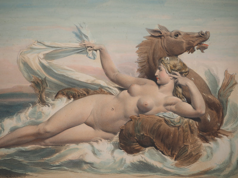 Joseph FELON : Le bain de Vénus, Lithographie originale signée
