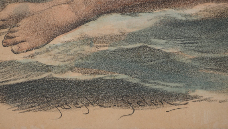 Joseph FELON : Le bain de Vénus, Lithographie originale signée