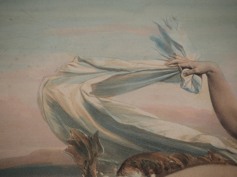 Joseph FELON : Le bain de Vénus, Lithographie originale signée