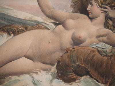 Joseph FELON : Le bain de Vénus, Lithographie originale signée