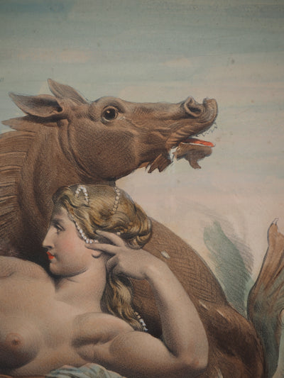 Joseph FELON : Le bain de Vénus, Lithographie originale signée