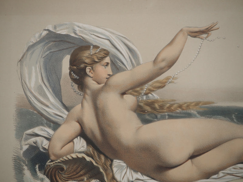 Joseph FELON : La naissance de Vénus, Lithographie originale signée