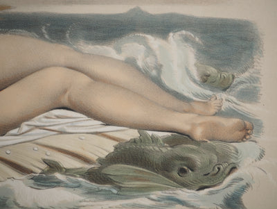 Joseph FELON : La naissance de Vénus, Lithographie originale signée