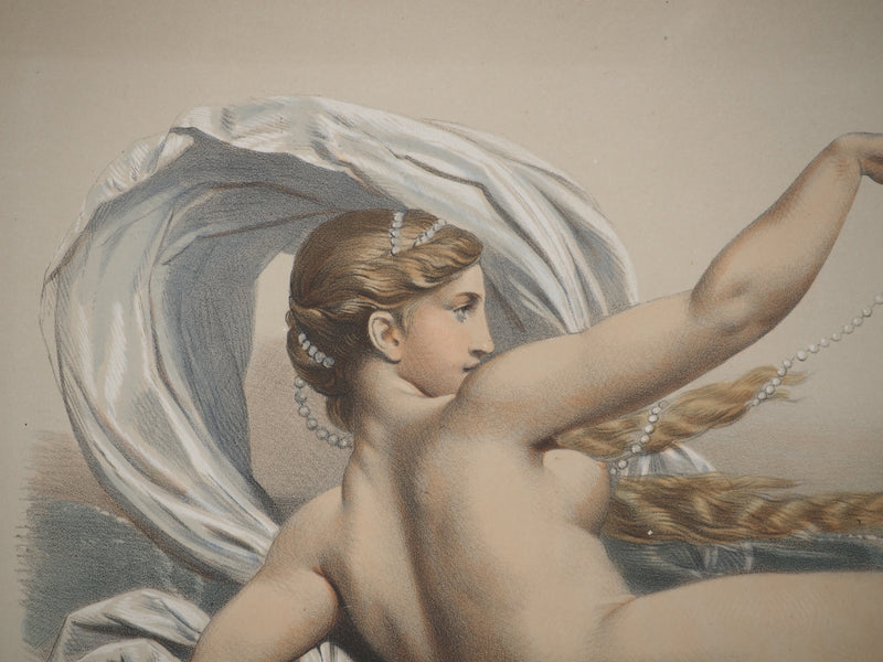 Joseph FELON : La naissance de Vénus, Lithographie originale signée