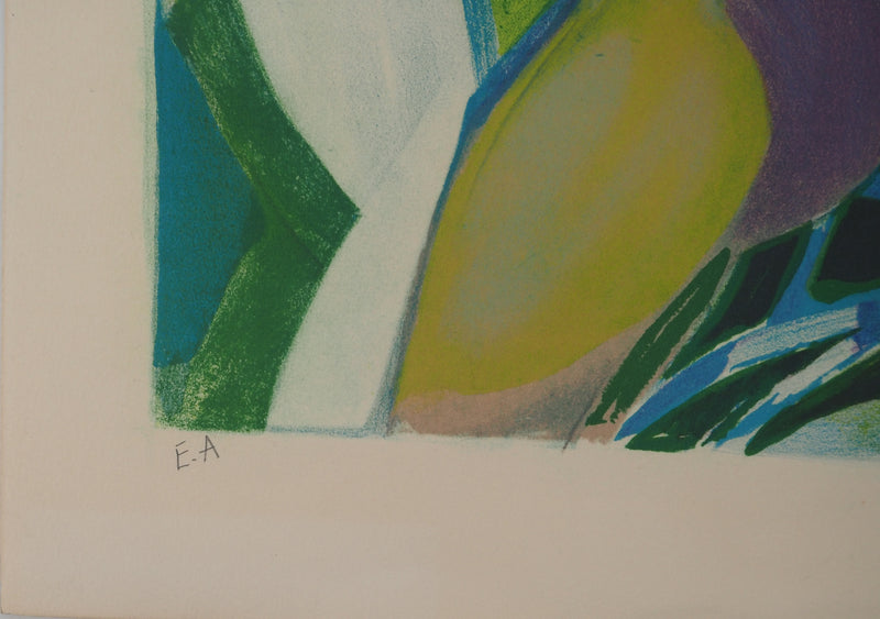 Camille HILAIRE: Normandy, Banks of the Epte, Original signed lithograph
