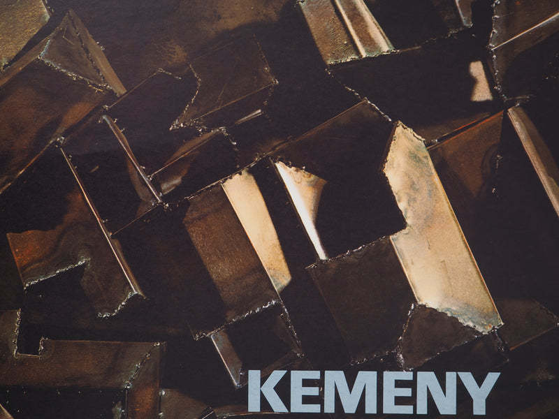 Zoltan KEMENY : Composition noire, Affiche originale d&