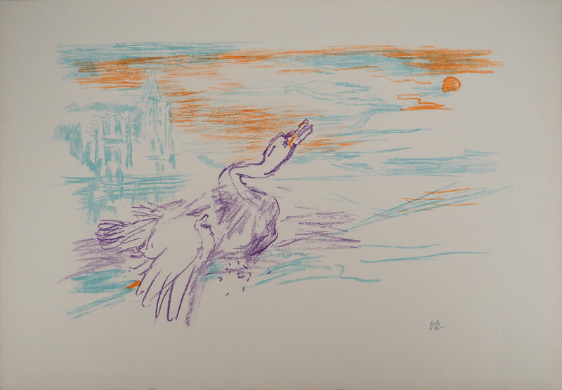 Oskar KOKOSCHKA : Le cygne qui s&
