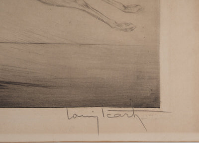 AF Louis ICART, Music Hall, Original signierter Kupferstich