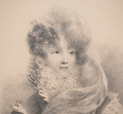 AF Eugène ISABEY: Memories, canalside, Lithograph