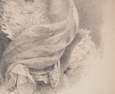 AF Eugène ISABEY: Memories, canalside, Lithograph