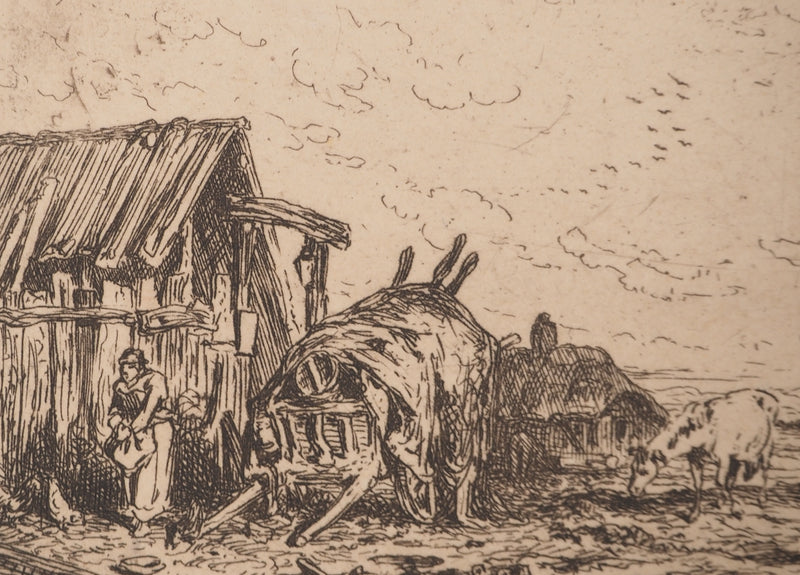 ASSADOUR: Dezember, Original signierter Kupferstich