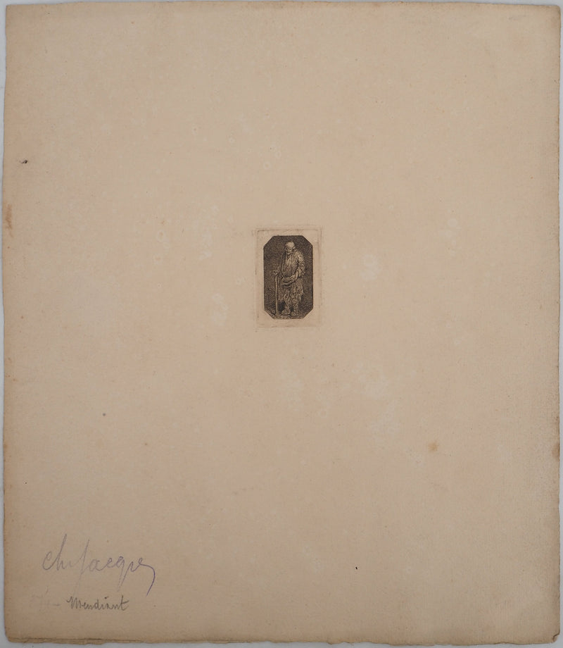 ASSADOUR: December, Original signed engraving