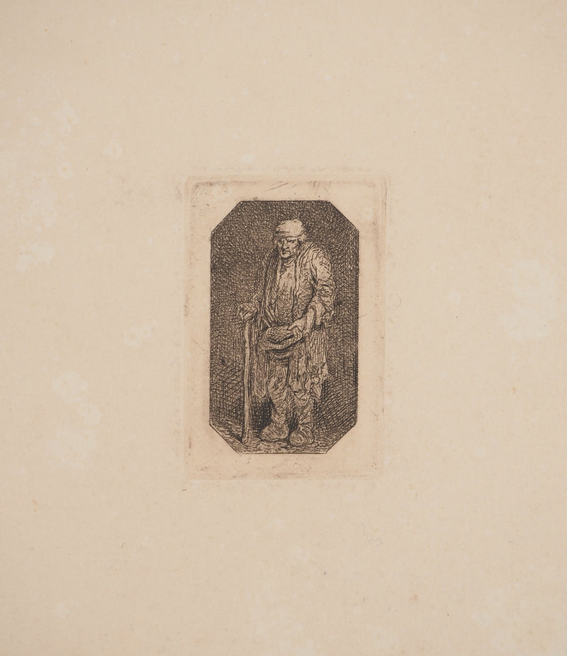 ASSADOUR: December, Original signed engraving