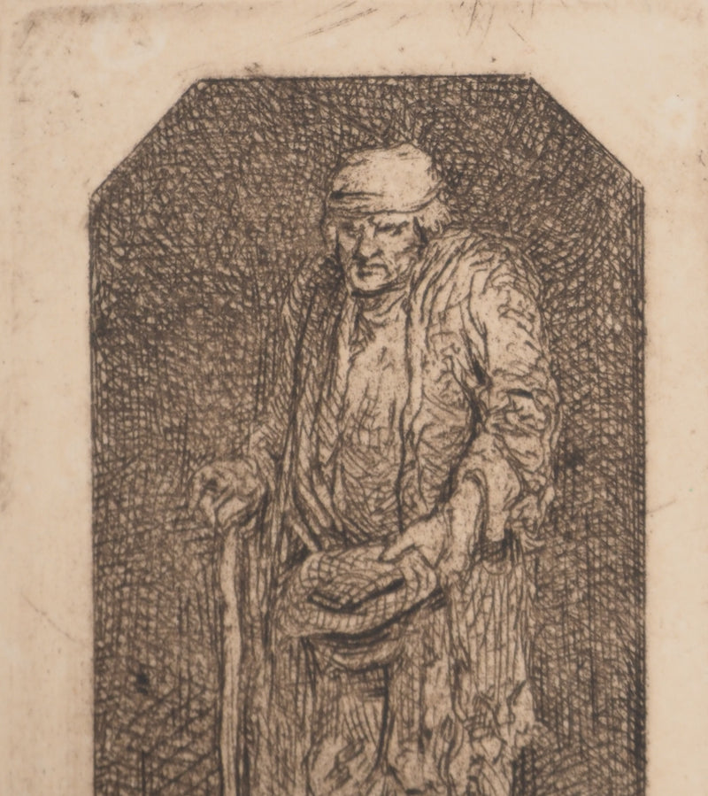 ASSADOUR: December, Original signed engraving