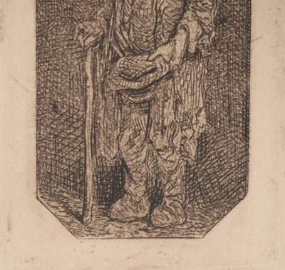 ASSADOUR: December, Original signed engraving