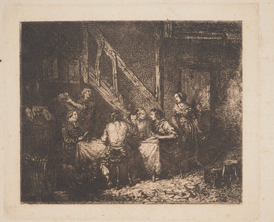 ASSADOUR: December, Original signed engraving