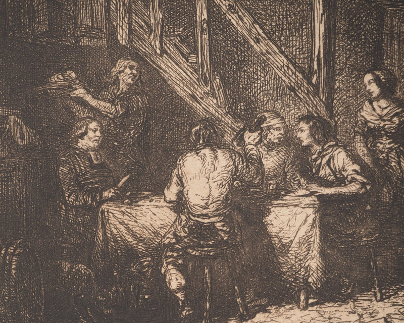 ASSADOUR: December, Original signed engraving