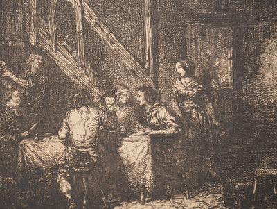 ASSADOUR: December, Original signed engraving