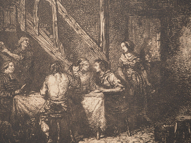 ASSADOUR: December, Original signed engraving
