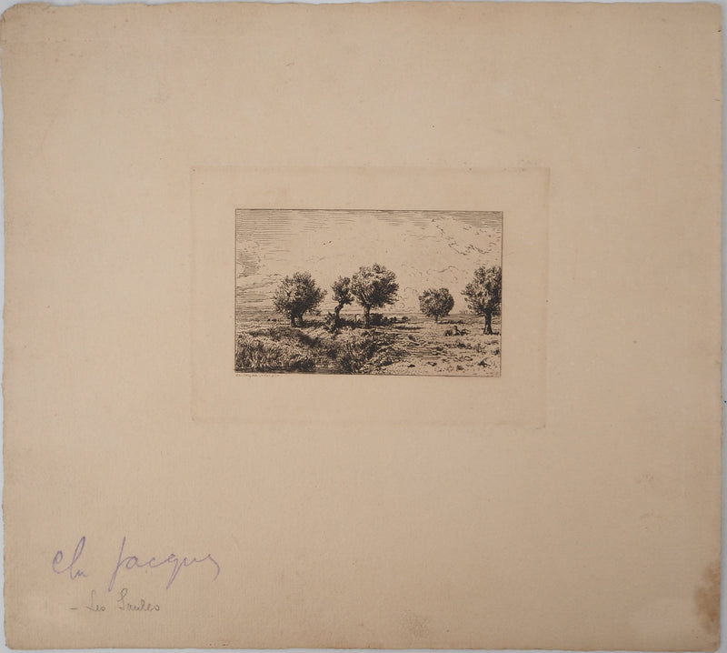 ASSADOUR: December, Original signed engraving