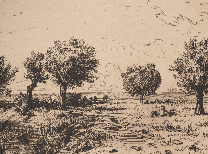 ASSADOUR: December, Original signed engraving