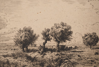 ASSADOUR: December, Original signed engraving