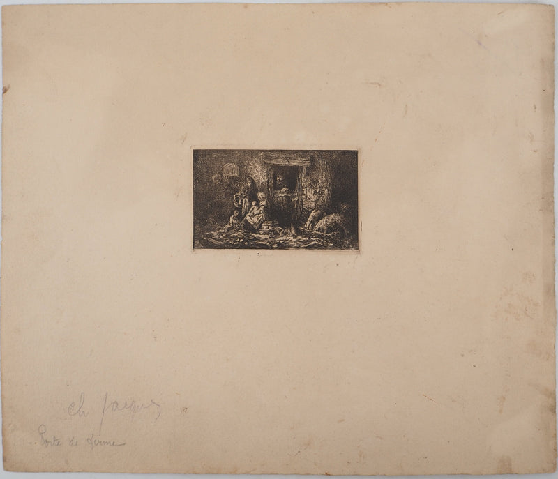 ASSADOUR: December, Original signed engraving
