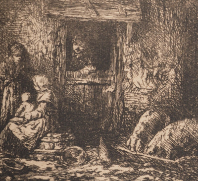 ASSADOUR: December, Original signed engraving