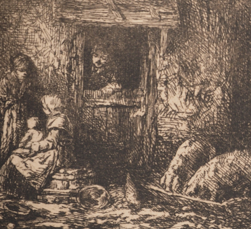 ASSADOUR: December, Original signed engraving