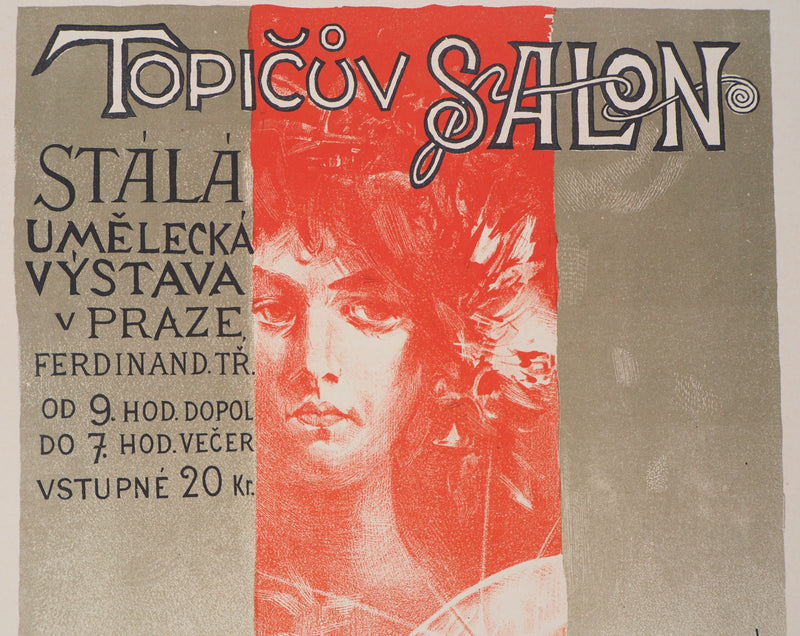 Viktor OLIVA : Muse, Lithographie originale signée