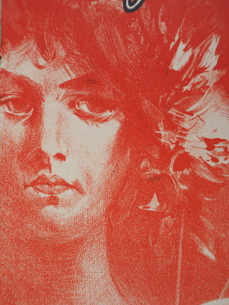Viktor OLIVA : Muse, Lithographie originale signée